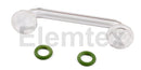 EA2900, Connecting tube transparent silica 65mm (Includes O-rings) 11.00-1331/4