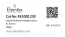 RE1000, Copper Wires Reduced 4 x 0.5mm, Fine Wires, Standard Purity
