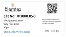 TP1000, Silica (Quartz) Wool Very Fine, 338 22200