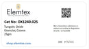 OX1240, Tungstic Oxide Granular Premium, Coarse