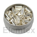SE2405, Silver Capsules Smooth Wall Flat Base 5.5 x 3.5mm