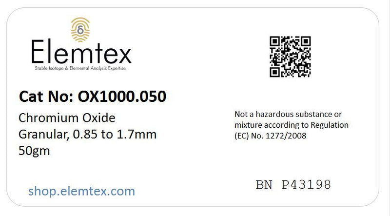OX1000, Chromium Oxide Granular 0.85 to 1.7mm