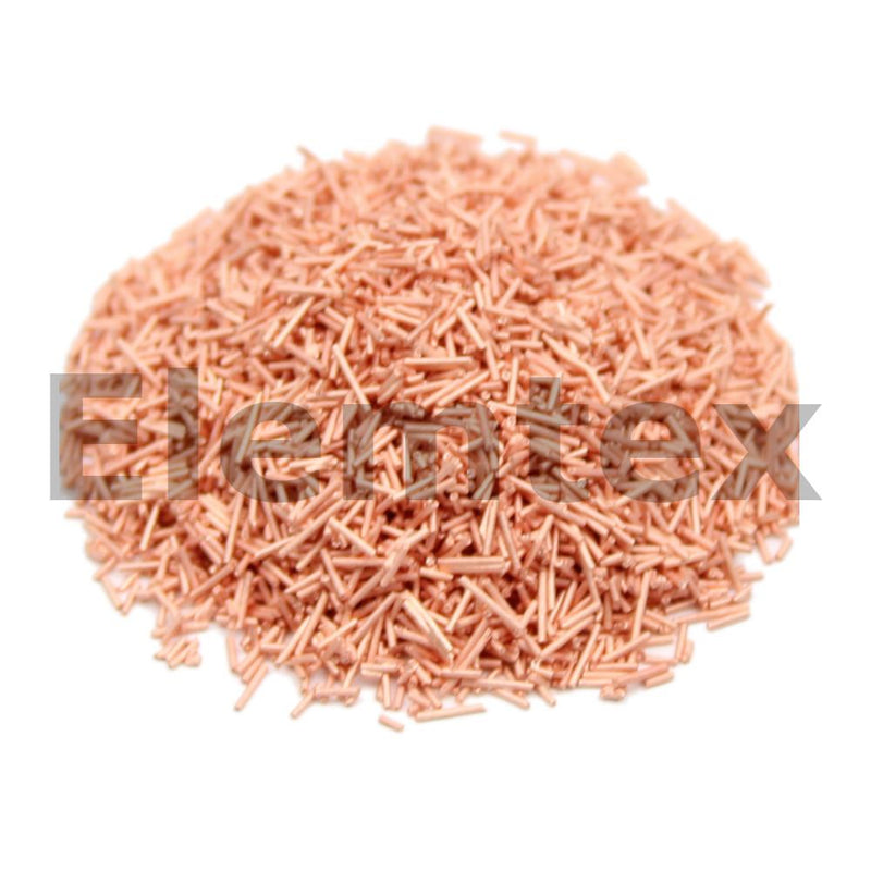 RE1300, Copper Wires Reduced 6 x 0.65mm, Coarse Wires, High Purity for Sulphur Analysis