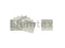 SE2510, Silver Foil Squares 40mm, Standard Clean,  Elementar, 25.00-0074